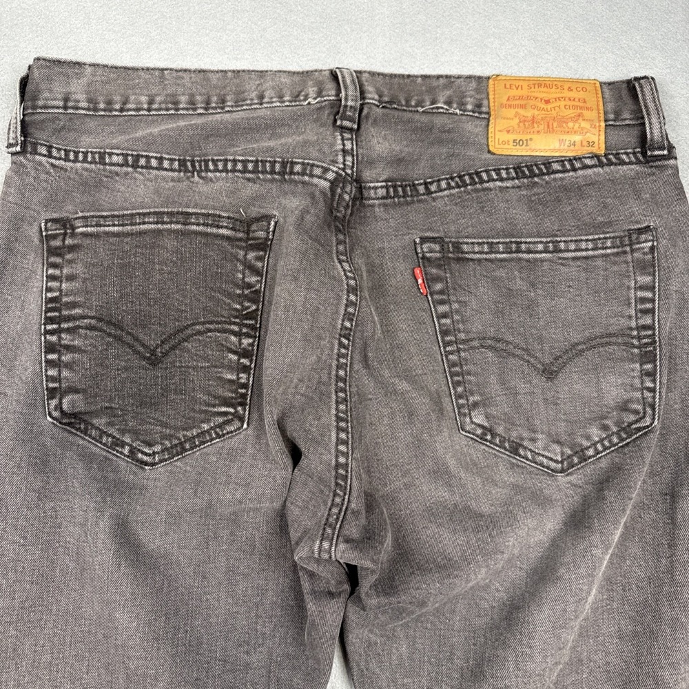 Levi's 501 XX Big E Premium Jeans MENS 34/32 Button Fly BLACK Wash